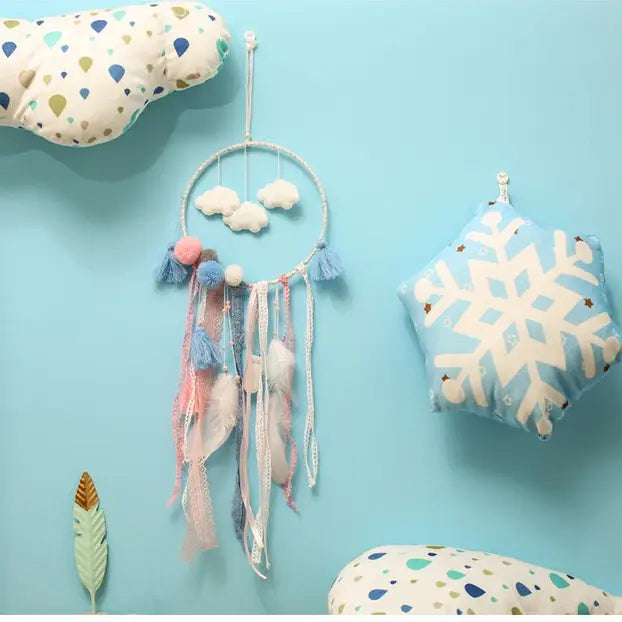 Cloud Dream Catcher Wall Hanging With LED