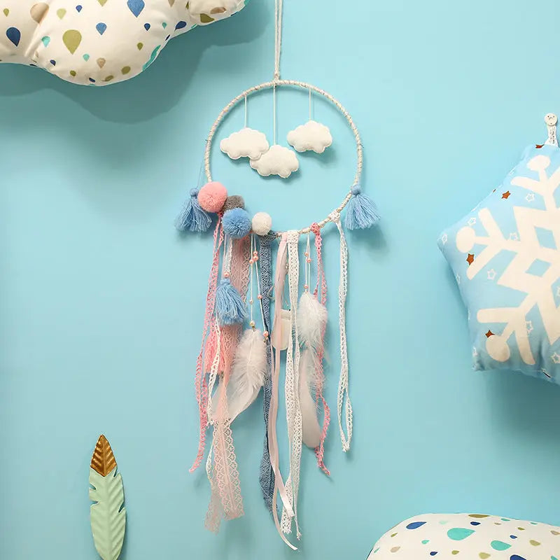 Cloud Dream Catcher Wall Hanging With LED